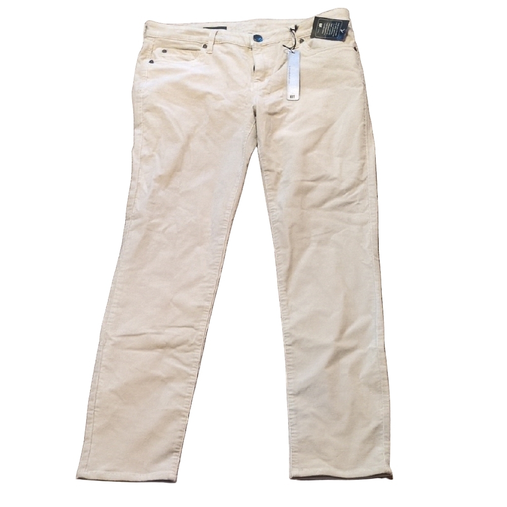 Kut From The Kloth Dianna Skinny Cream Corduroy Pants Size 12